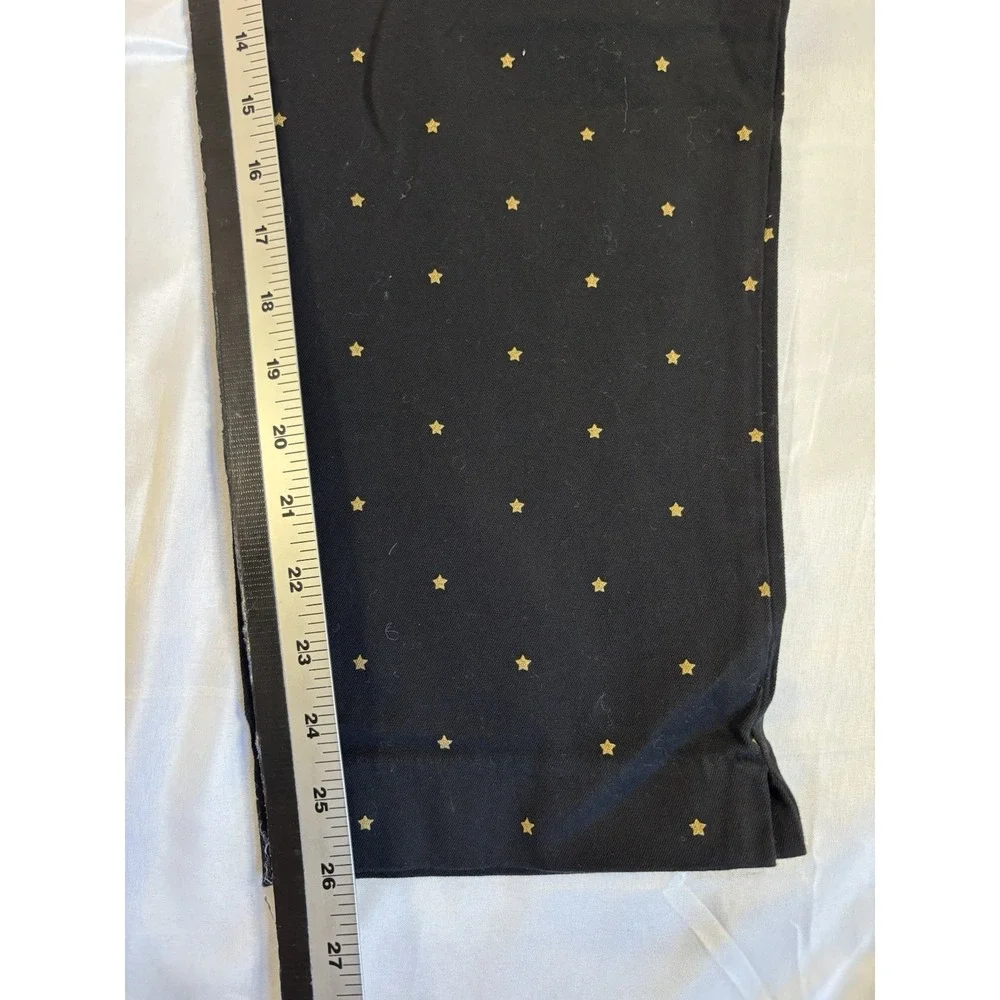 Faded Glory Women's 16 Black Gold Stars Pants Fairy Grunge Whimsigoth Witchy